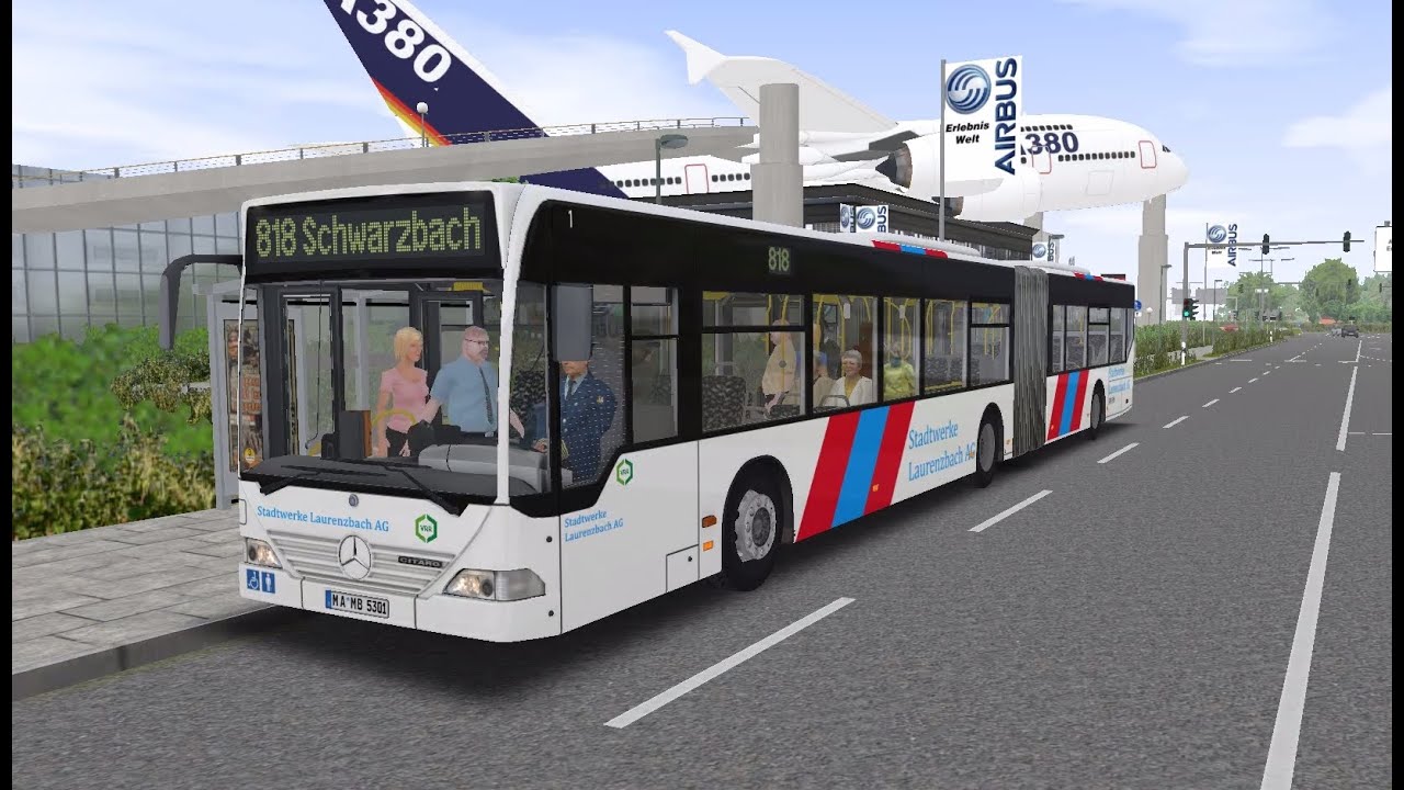 OMSI 2. Ahlheim & Laurenzbach, Line 818, Mercedes-Benz O530G