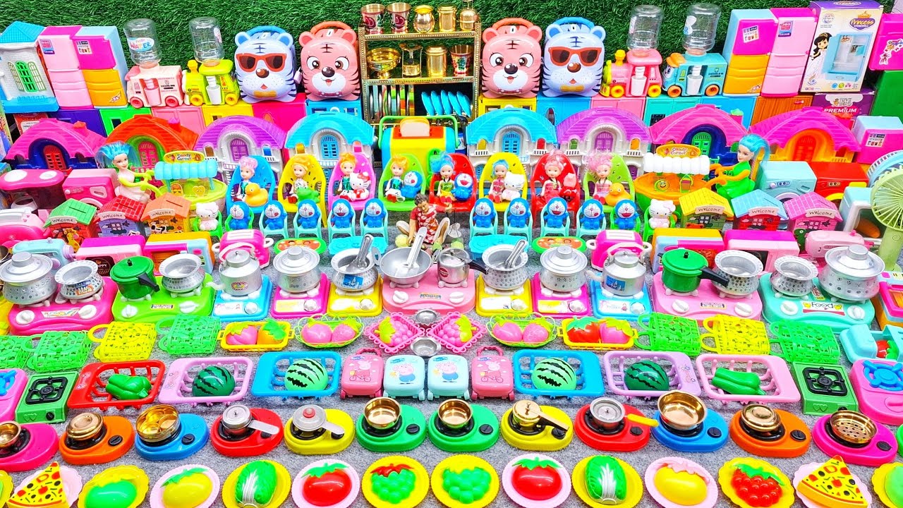 7:43 Minutes Satisfying with Unboxing Hello Kitty Kitchen Set | Childhood Matters Kitchen Set