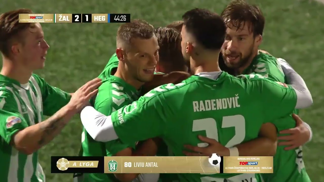A lyga 35 turas: FK Žalgiris x FC Hegelmann | Santrauka