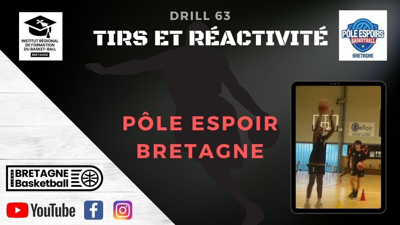 ➡️ Drill 63 - Tir et réactivité 🏀