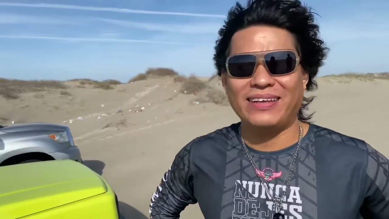Calando mi jimny 2021 en la playa