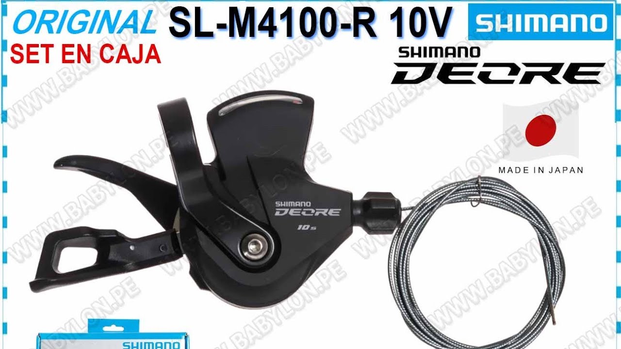 SHIFTER SHIMANO DEORE SL-M4100-R JAPON 10V MTB XC TR RAPIDFIRE PLUS IND. PACK