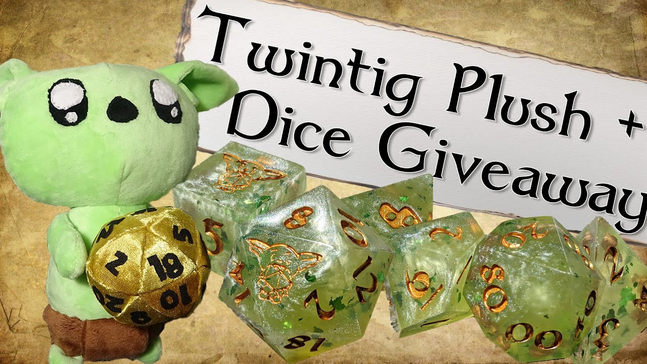 Dice Goblin Twintig Plush & Dice Giveaway