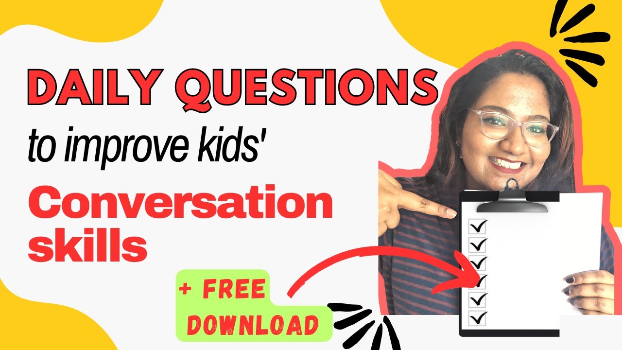 Conversational Questions To Teach Kids to Answer (+ Free Download) | Autism & Speech Delay