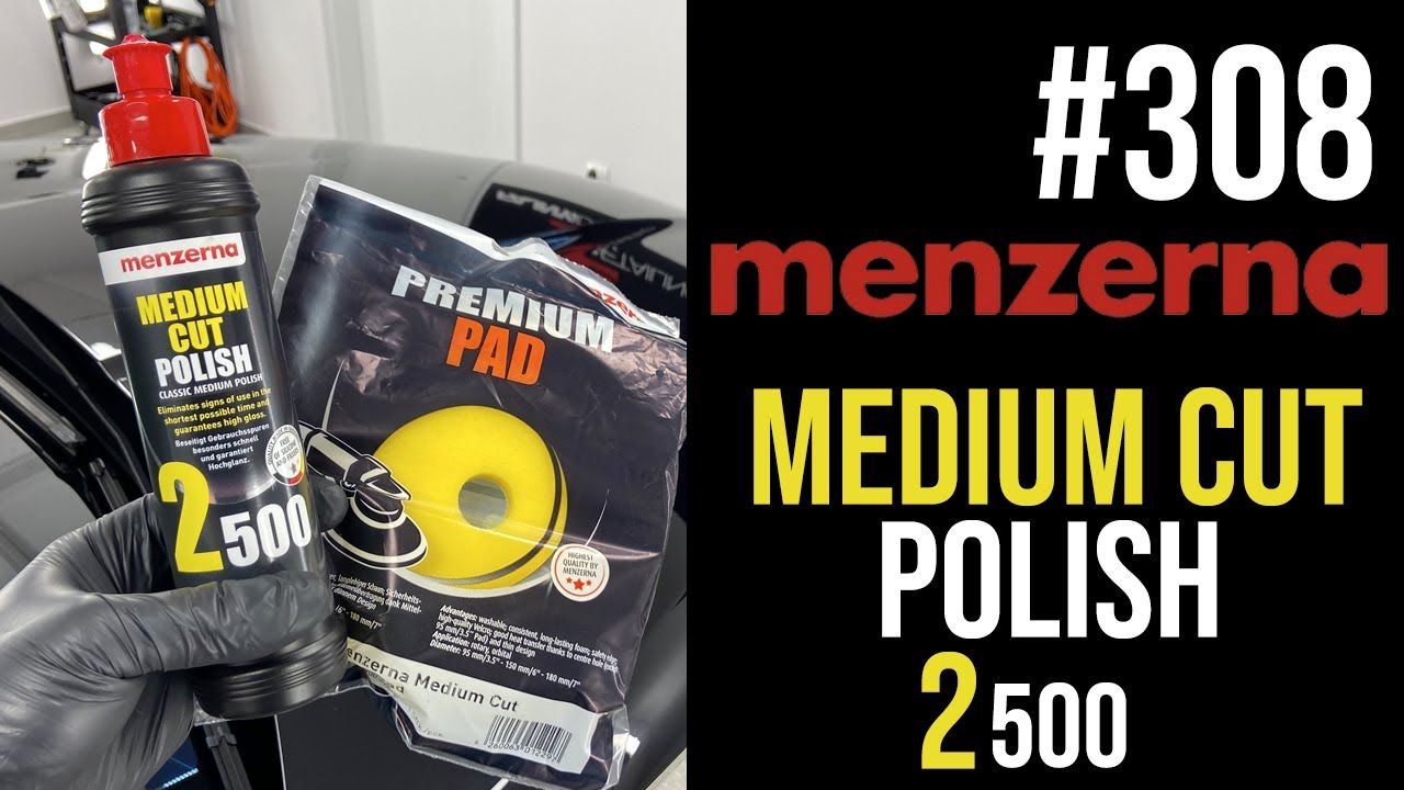 308 MENZERNA - MEDIUM CUT POLISH 2500 | Poradzi sobie jako ONE STEP na CZARNYM UNI ? | RECENZJA