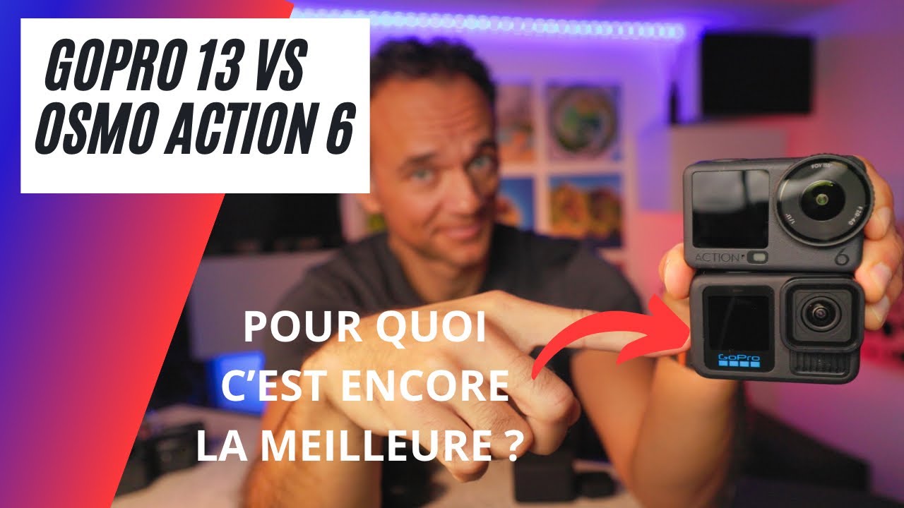 GoPro 13 vs DJI Osmo Action 6 : pour quoi choisir la GoPro 13 ?