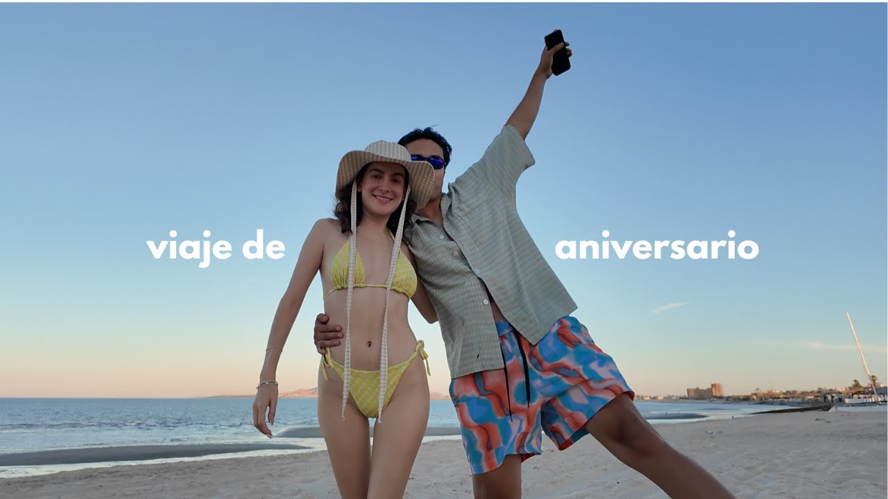 en la playa por nuestro aniversario