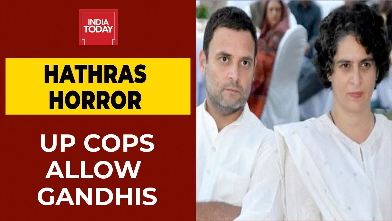 Rahul, Priyanka Gandhi Allowed By UP Cops To Proceed To Hathras To Meet Victim's Kin| Hathras Horror