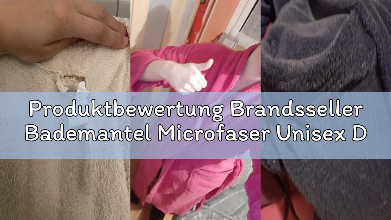 Produktbewertung Brandsseller Bademantel Microfaser Unisex Damen & Herren