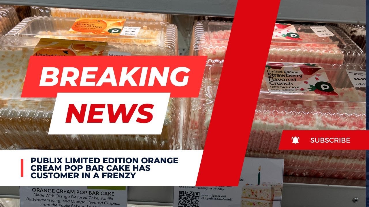 Not Cooking| Publix Limited Edition Orange Cream Pop Bar Cake Review| I Cried 😭