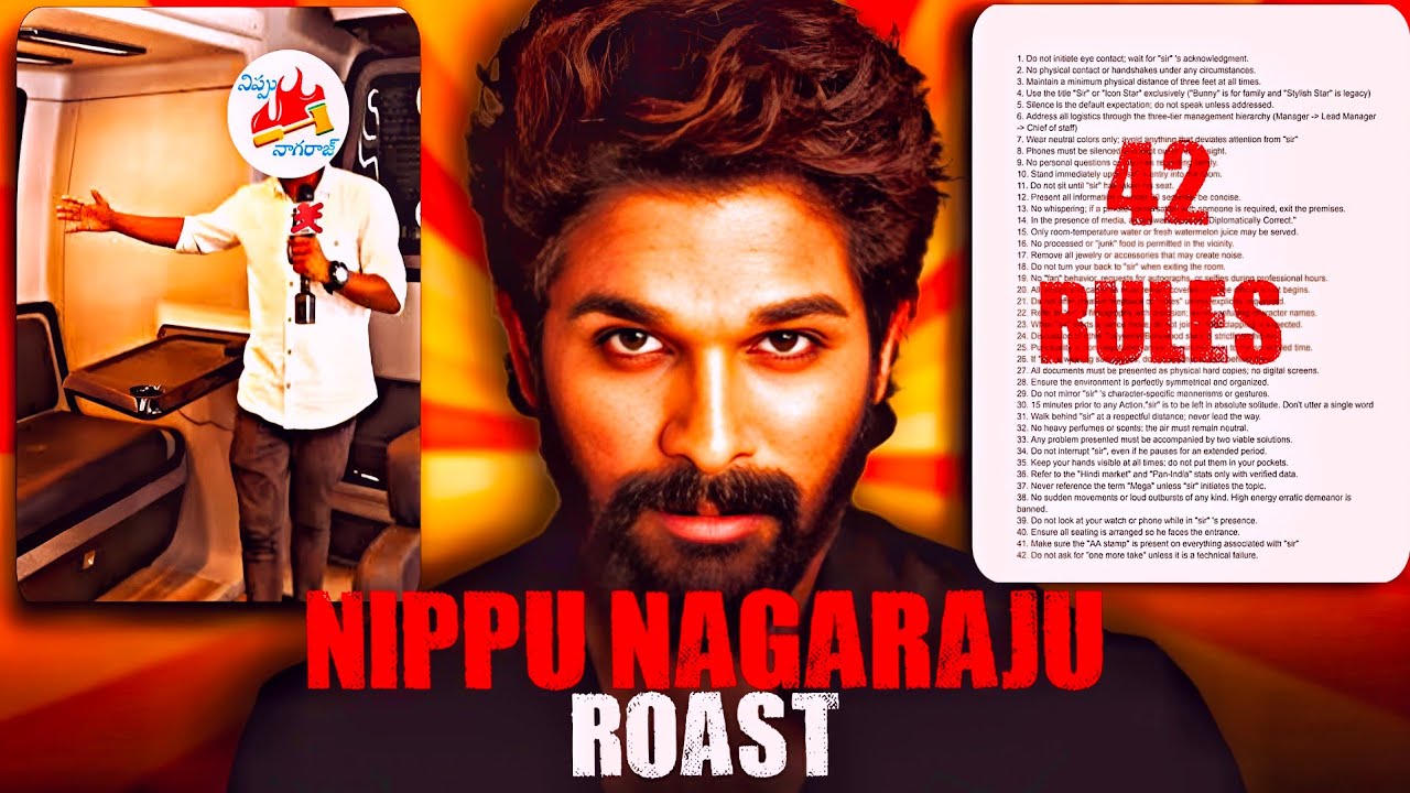 NIPPU NAGARAJU ROASTED🔥 | Allu Arjun 42 Rules Controversy | SKR GANG @skrcounters 