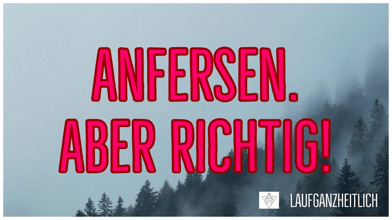 Lauf-ABC, richtig Anfersen