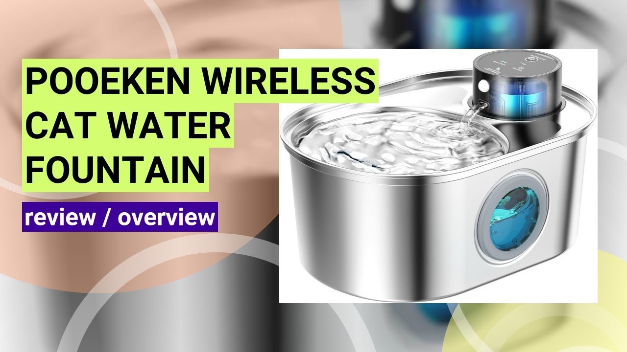 POOEKEN Wireless Cat Water Fountain Review: The Ultimate Cordless Pet Hydration Solution!