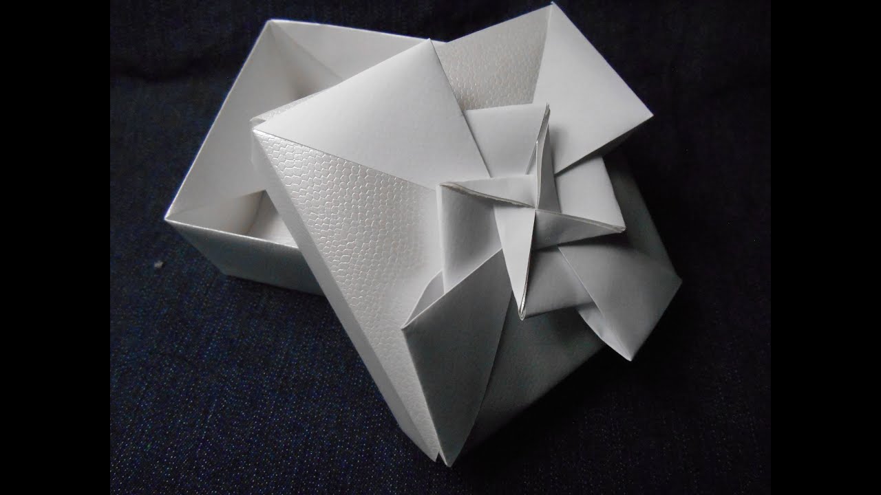 Caja cuadrada - origami modular