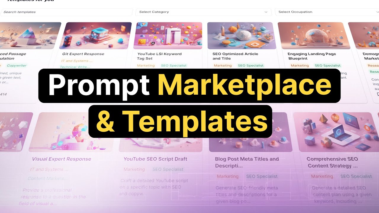 Introducing: Prompt Marketplace & Templates