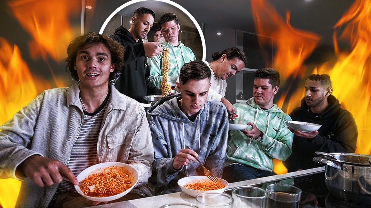 GigaHouse Eats The HOTTEST Noodles in the World - Cape Town Mansion Vlog