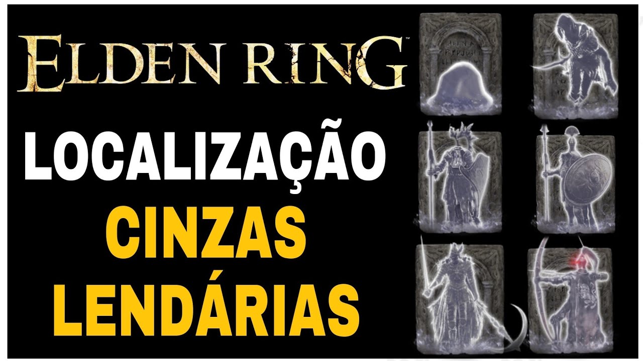 Elden Ring Localizado de Todas as Cinzas de Invocação Lendárias (Summon)
