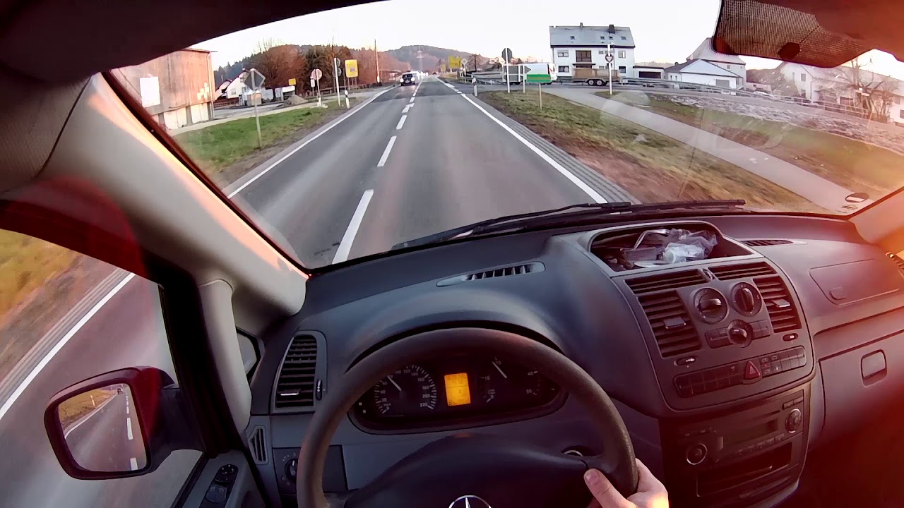 Mercedes Benz Vito W639 109Cdi 95PS POV Test Drive Onboard
