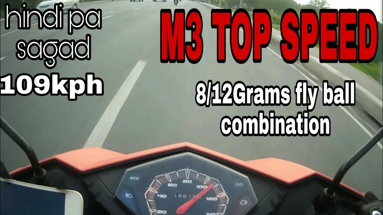 mio i 125 | M3 TOP SPEED | 8/12Grams fly ball combination
