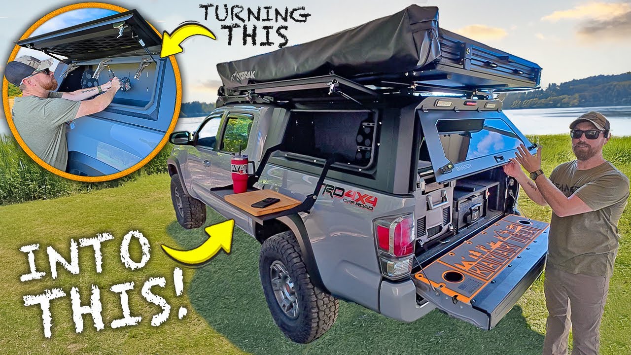 Truck Camper UPGRADE! Flip Out Kitchen & More Storage..