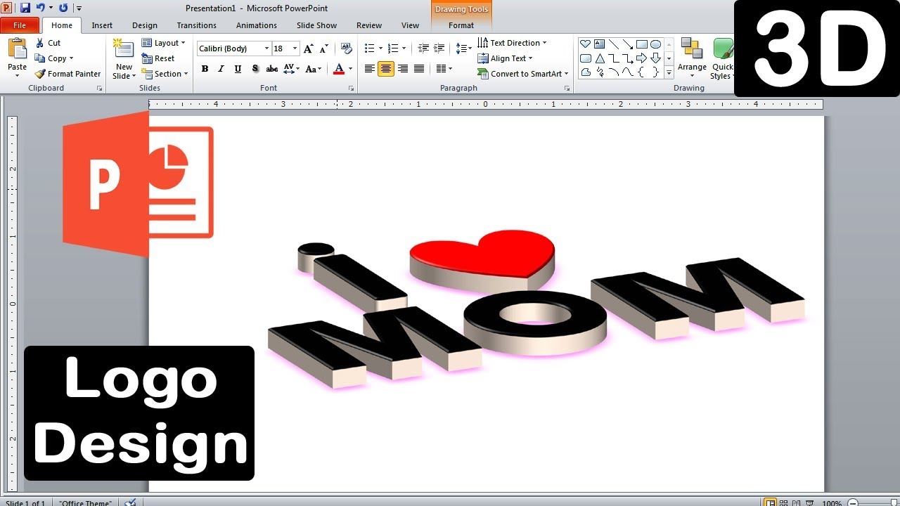 How to make a logo design in microsoft powerpoint