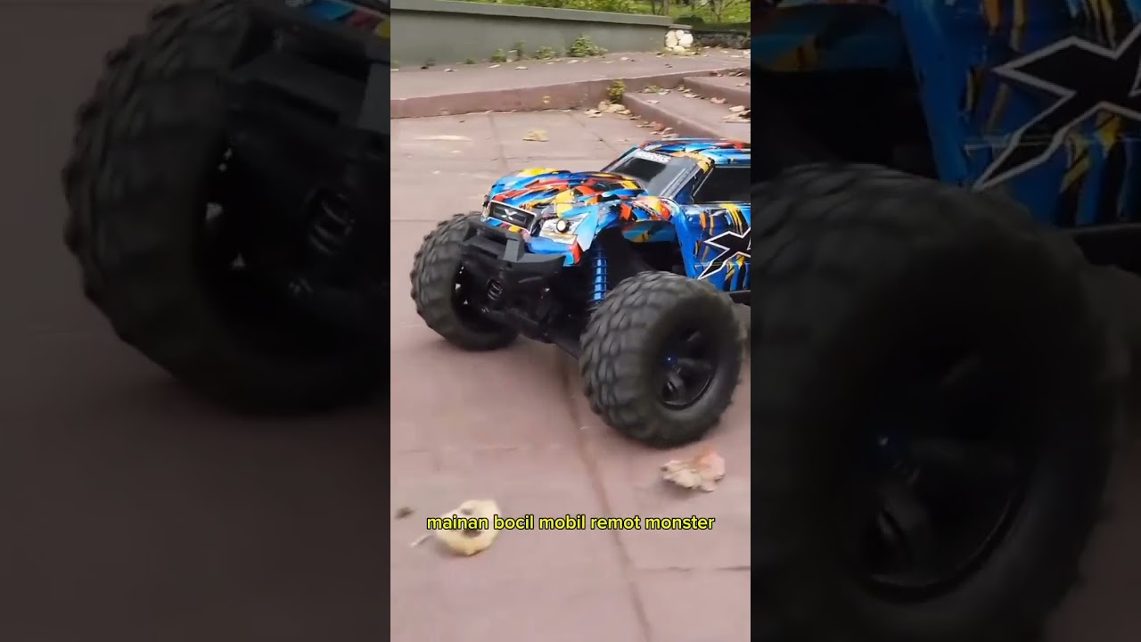 mainan anak mobil remot monster