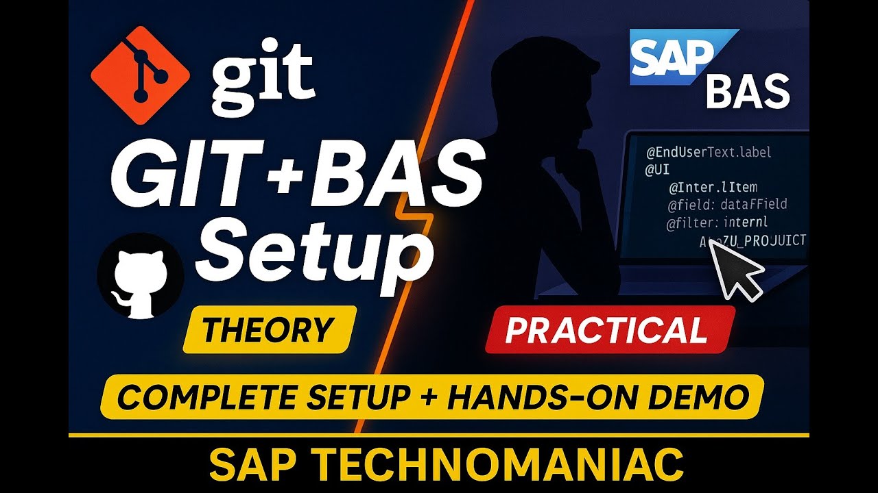 GIT в SAP BAS: объяснение ⚡ Полная настройка с GitHub | Теория + практическая демонстрация 9.1