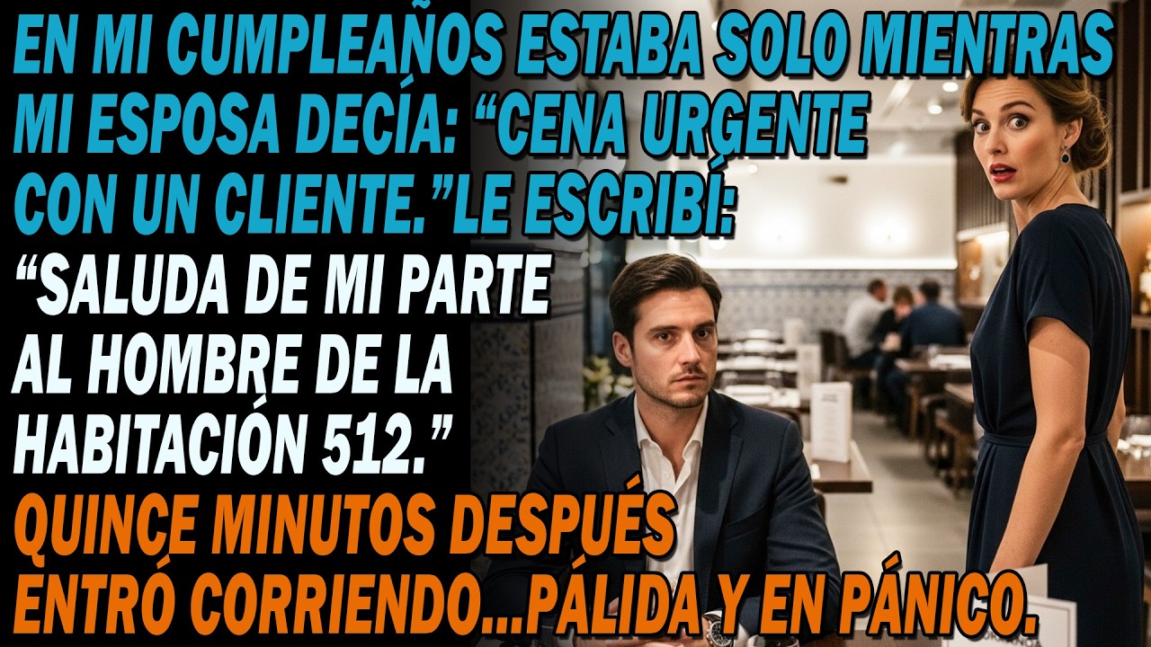 😏Esperé cenar con mi esposa🤫escribió:“ocupada con un cliente” Le dije una frase… y entró en pánico