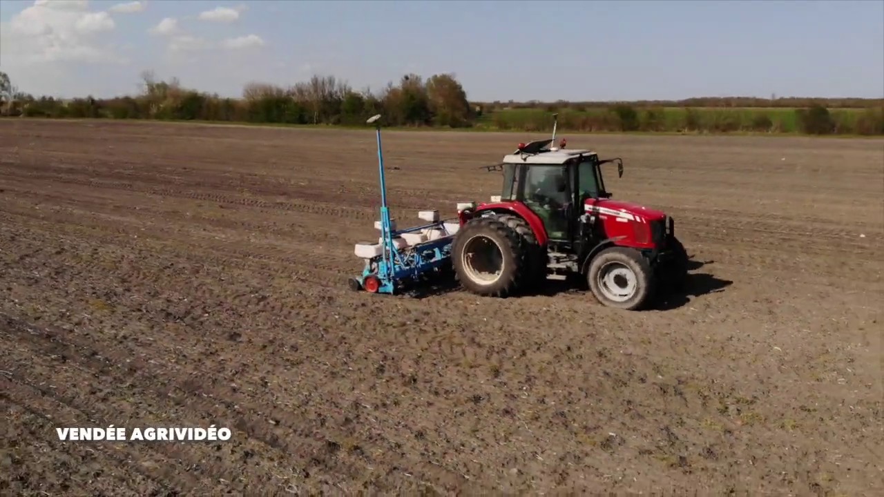 Semis Maïs 2K19 // MF 6455 & Monosem 8 rangs // VENDÉE AGRIVIDÉO //