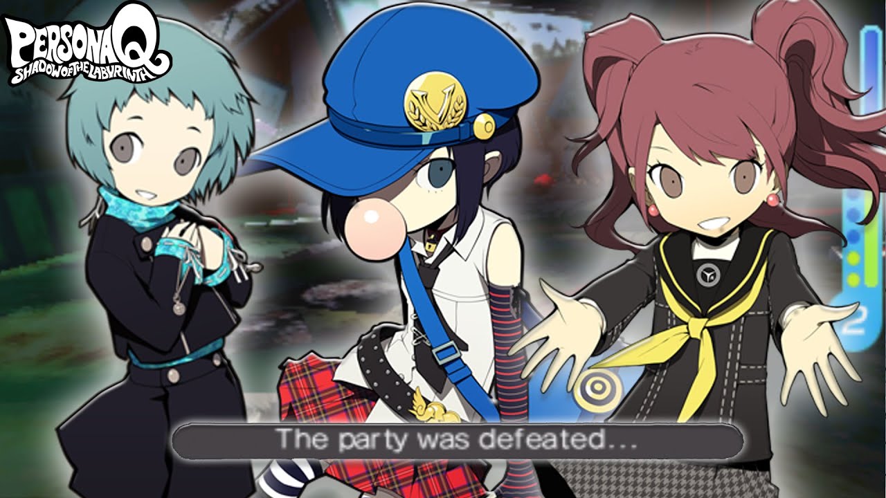 Persona Q | Реакция Фууки, Райз и Мари на уничтожение всех