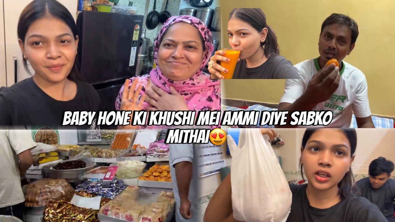 Baby hone ki khushi mei ammi diye sabko mithai😍 | SARAH’S VLOG