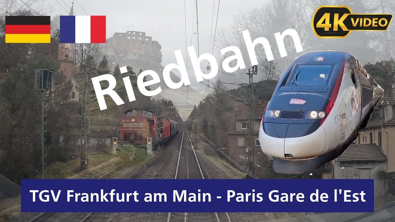 4K 🇩🇪-🇫🇷 #führerstandsmitfahrt #cabview #TGV Frankfurt - Paris Gare de l'Est, 320 Km/h [2025] (1/2)