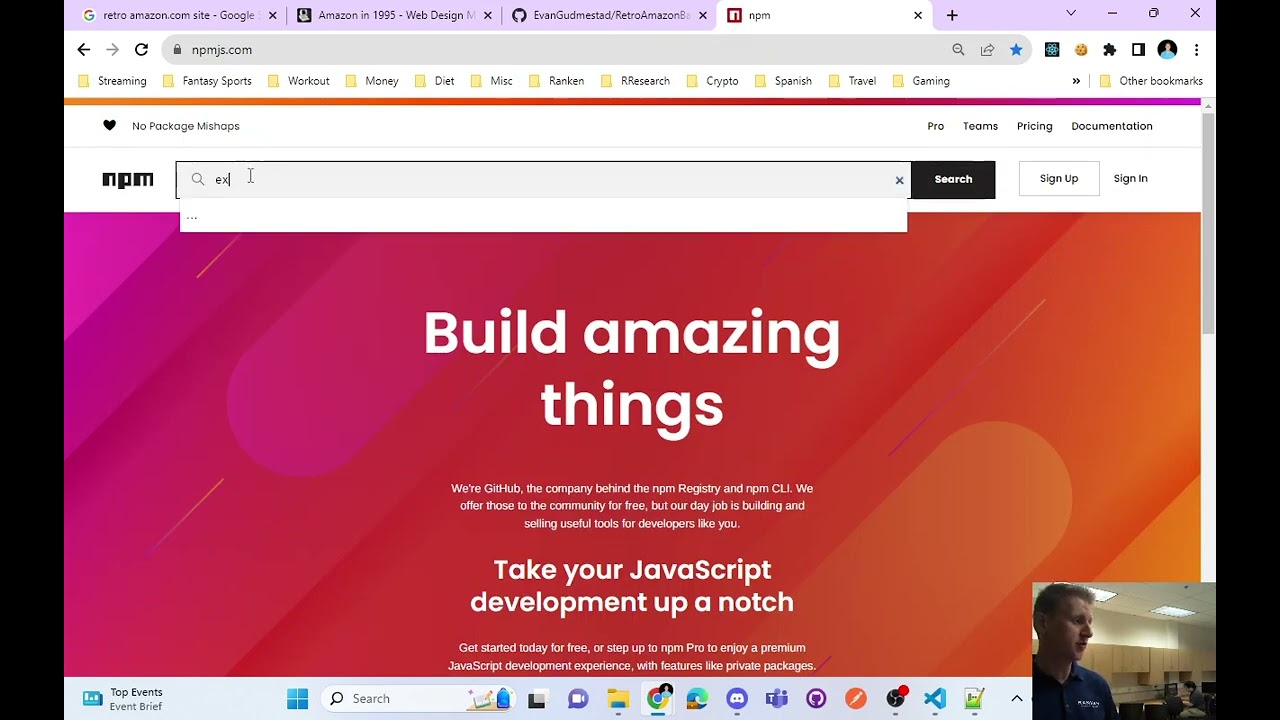 Retro Amazon.com in MERN stack - Create an Express.js server with initial routes for Books