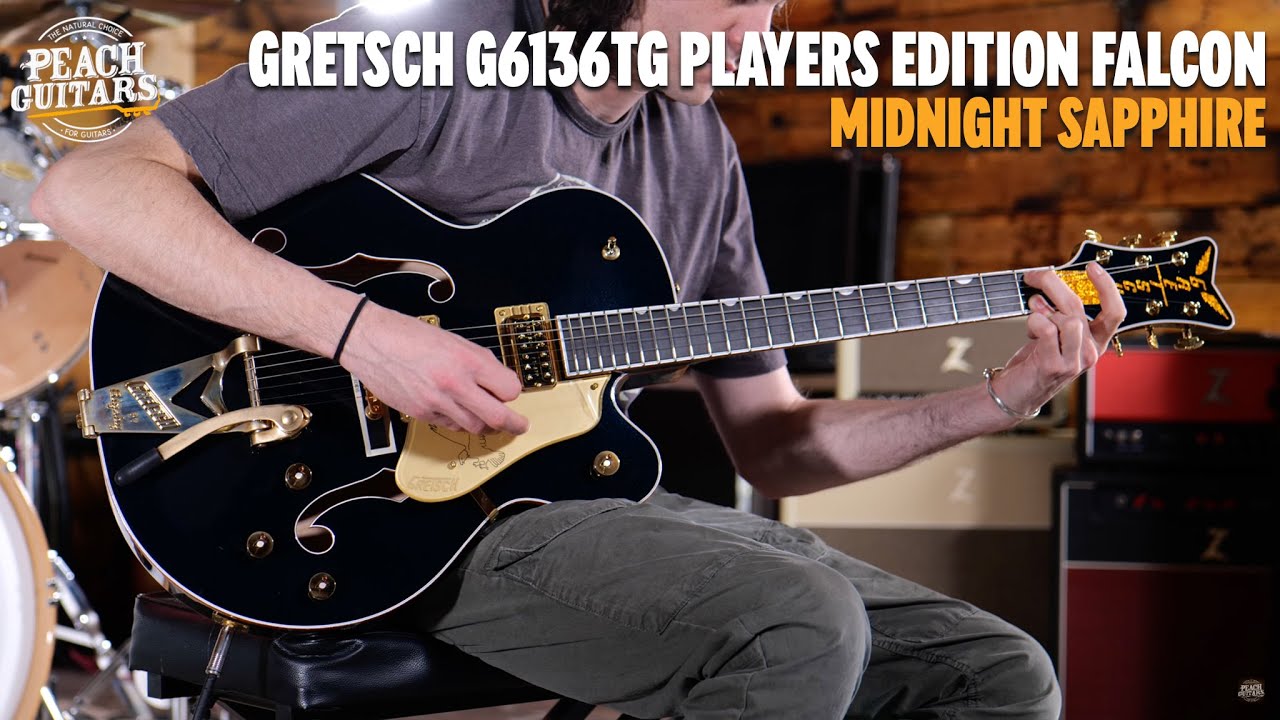 No Talking...Just Tones | Gretsch G6136TG Players Edition Falcon Hollow Body | Midnight Sapphire