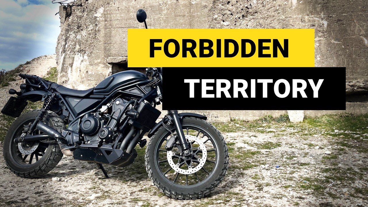 Off-road scrambling on Honda CL500