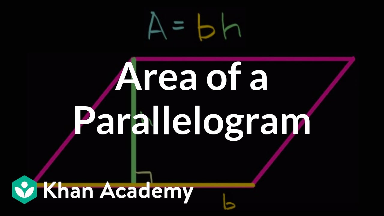 Area of parallelograms intuition | Algebra I | High School Math | Khan Academy