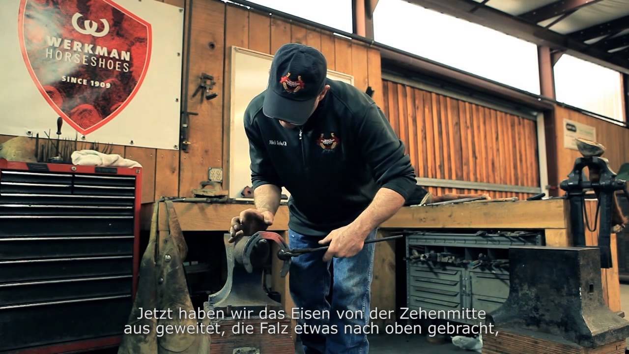Werkman Hoofcare - Horseshoe Modification - Square Toe - Mitch Taylor - German Subtitled