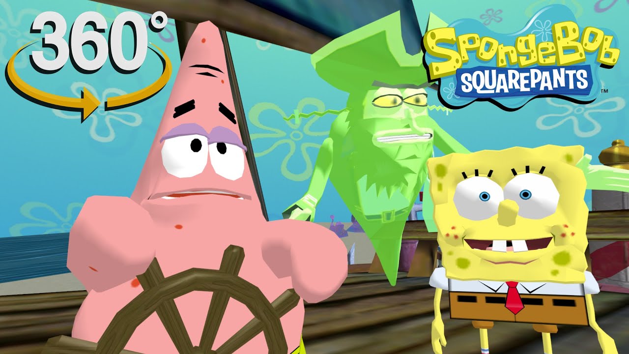 Spongebob Squarepants! - 360°  - Leedle Leedle Flying Dutchman! (The First 3D VR Game Experience!)