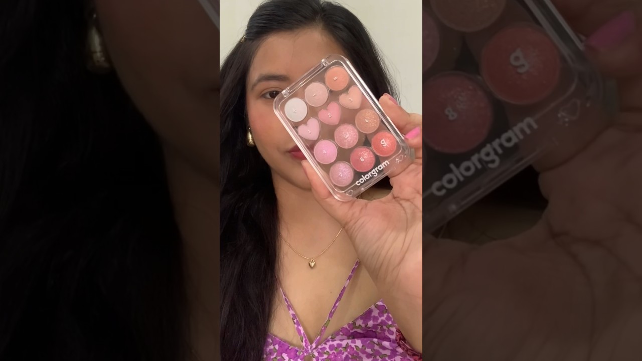 HOW ADORABLE IS THIS PALETTE?? #kbeauty #colorgram #koreanmakeup #glitter