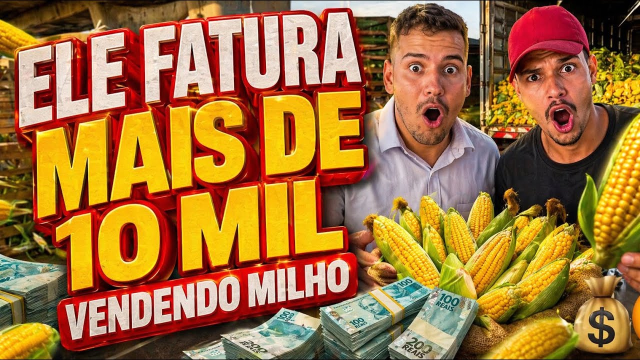 Ele fatura mais de 10mil reais vendendo milho vendendo na rua!