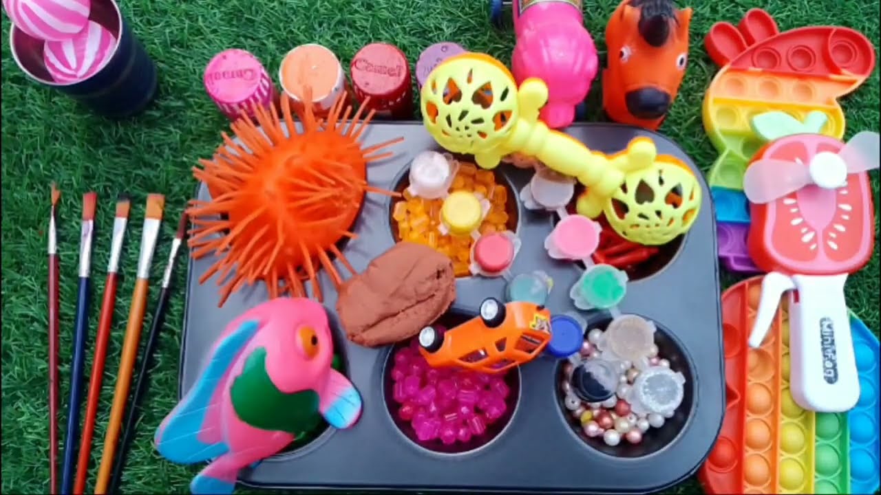 Satisfying Video l DIY How To Make DIY 6 Full Slimes SPRUNKI Candy Lollipop Labubu Paint Color ASMR