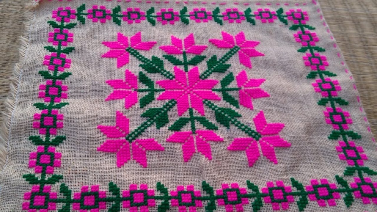 Middle Seat Design- New Middle & Beautiful Cross stitch Ason Design- Handicraft Works