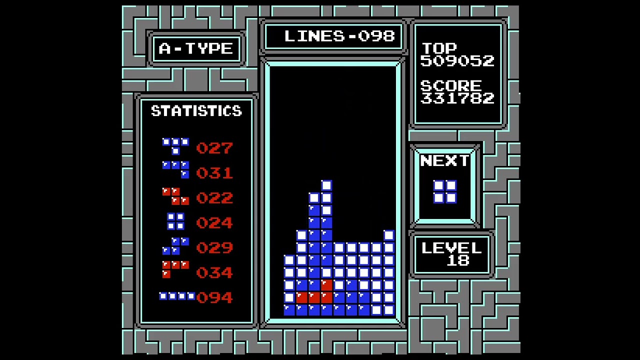478,658 points in NES Tetris (Game Genie) | #tetris #gamegenie #retro #retrogaming #nes