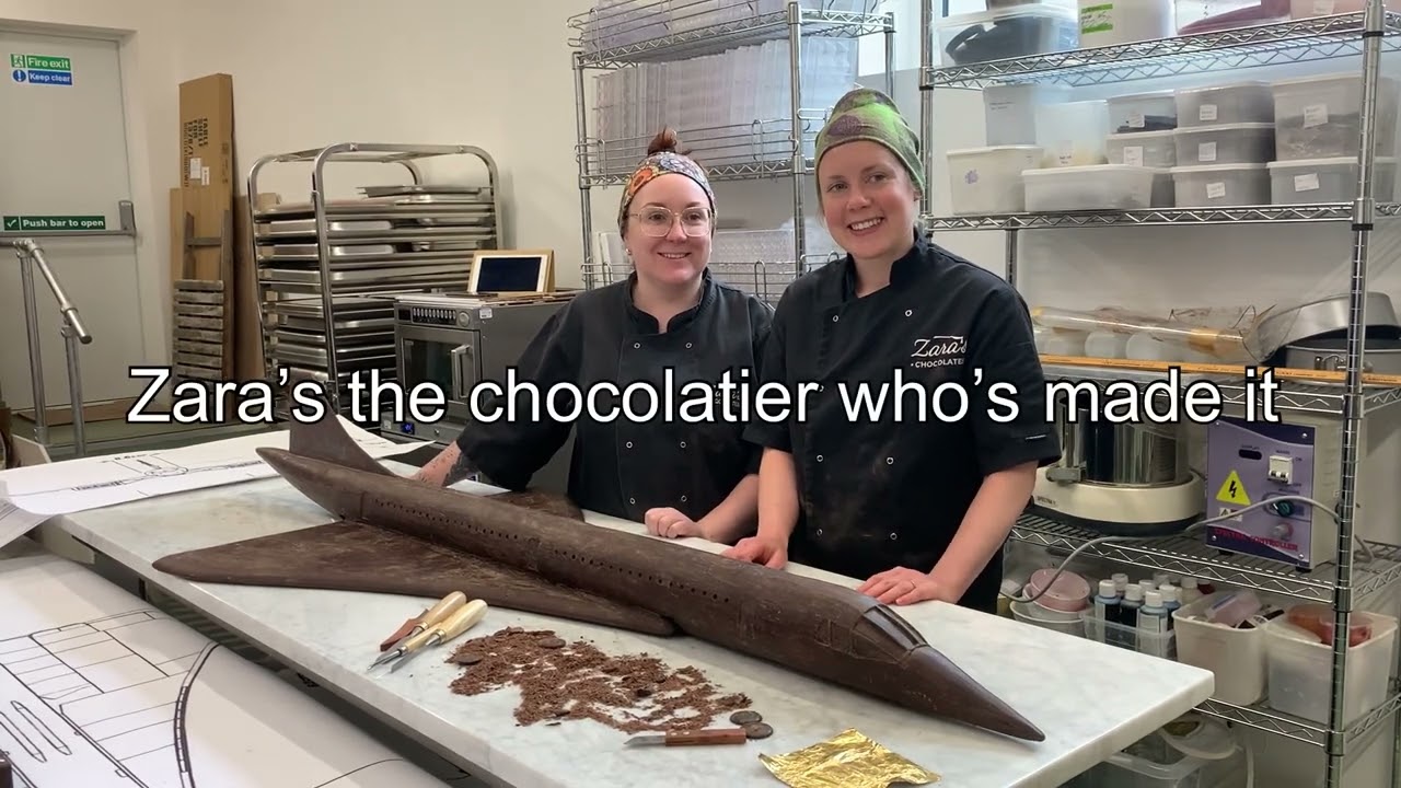 Giant chocolate Concorde unveiled in Bristol