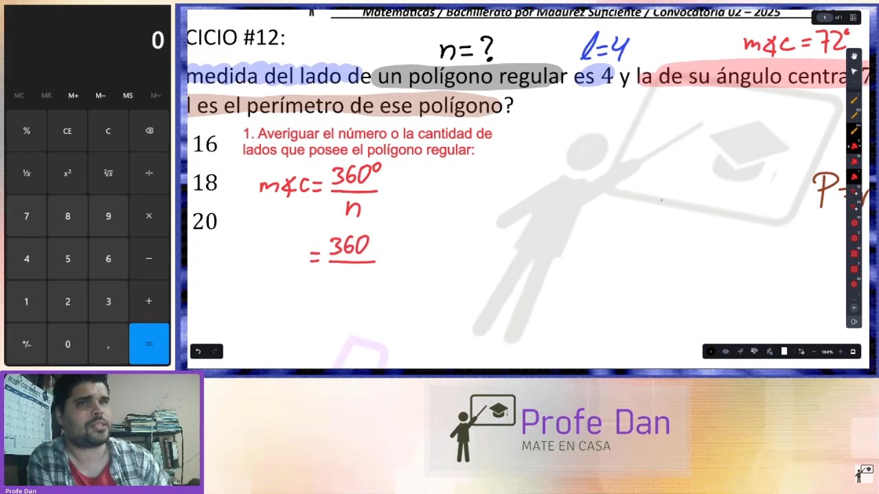 Mate BxM 02 2025 📓 Ej 12: PERÍMETRO DE UN POLÍGONO REGULAR (conociendo la medida de su lado)