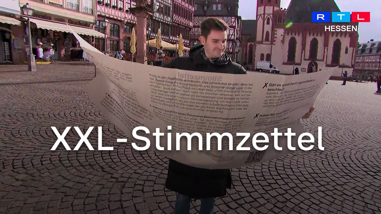 Kommunalwahl in Frankfurt &ndash; DAS ist der gr&ouml;&szlig;te Wahlzettel Deutschlands!