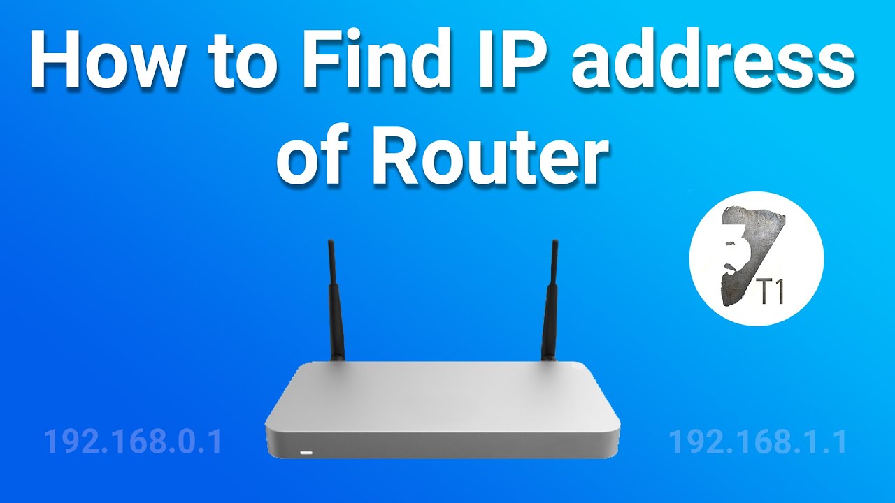 How to Find the IP address of your Router