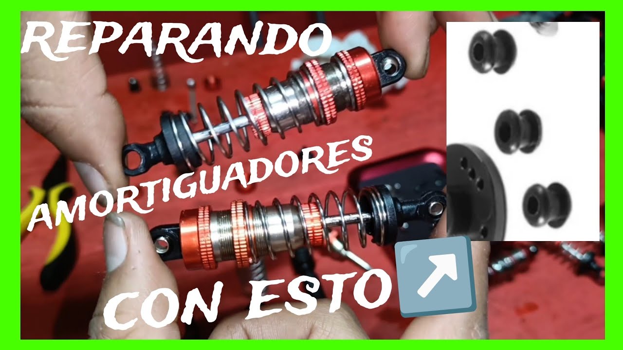 reparando amortiguadores wltoys cambiar silicona fácil.
