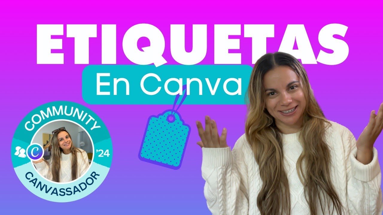 ⭐Cómo HACER ETIQUETAS para PRODUCTOS con Canva