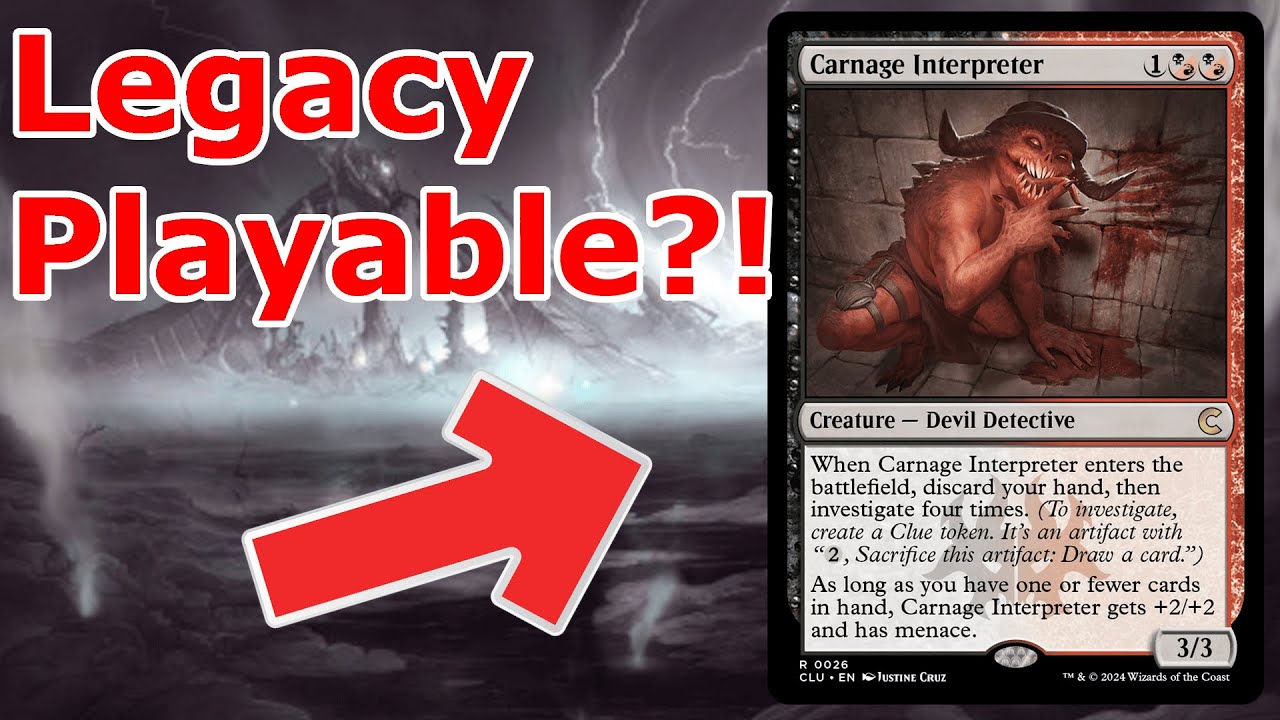 ABSOLUTE CARNAGE!  BR Carnage Interpreter Aggro (Spicy Rakdos Scam- Legacy MTG)